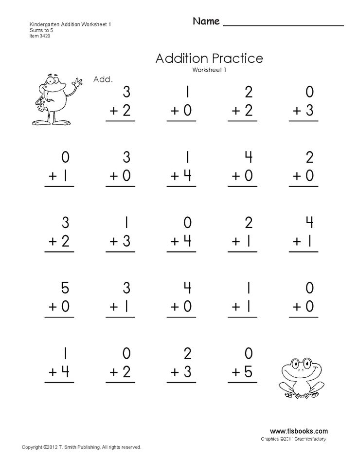 20 Kindergarten Addition Worksheets With Pictures