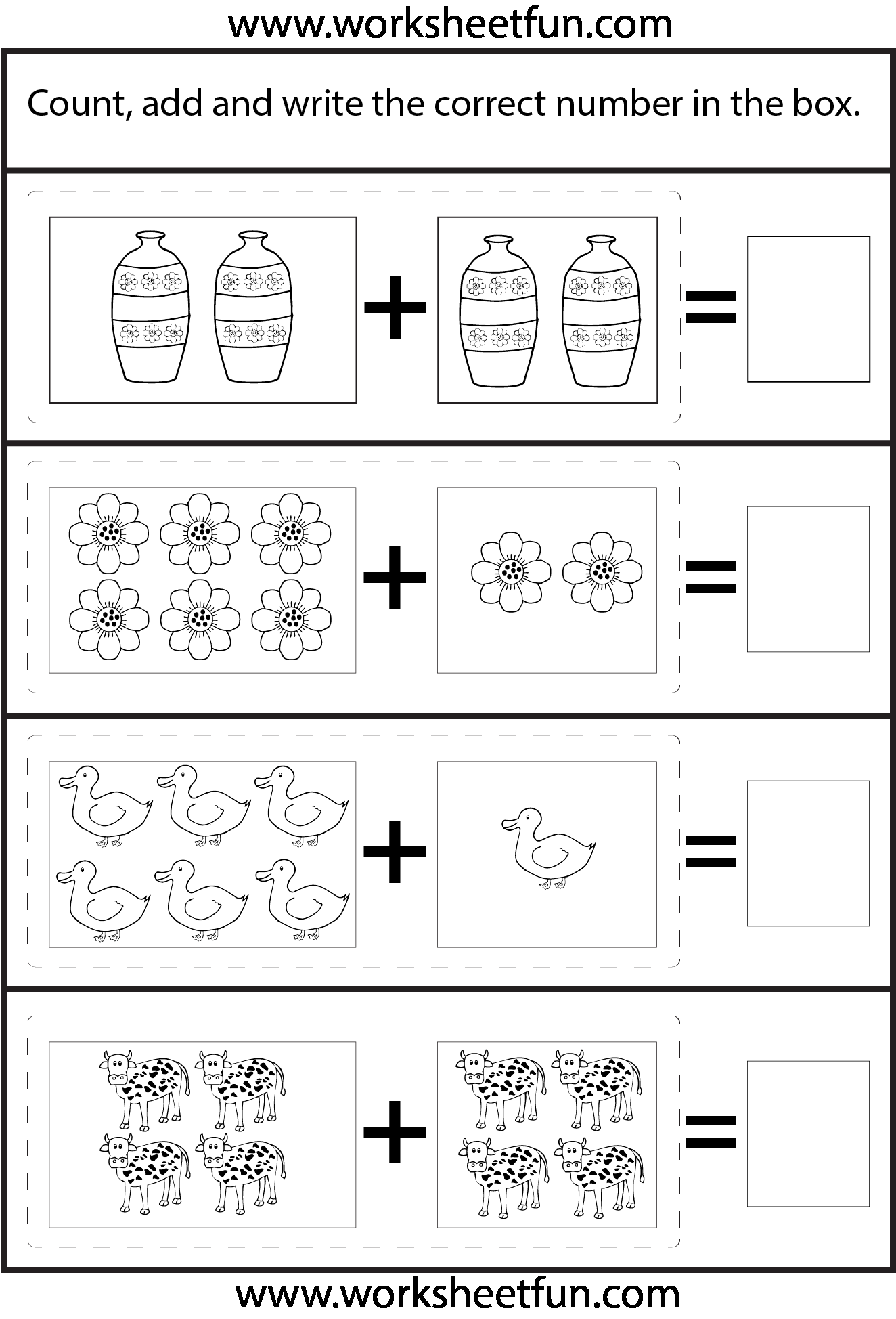 20 Kindergarten Addition Worksheets With Pictures