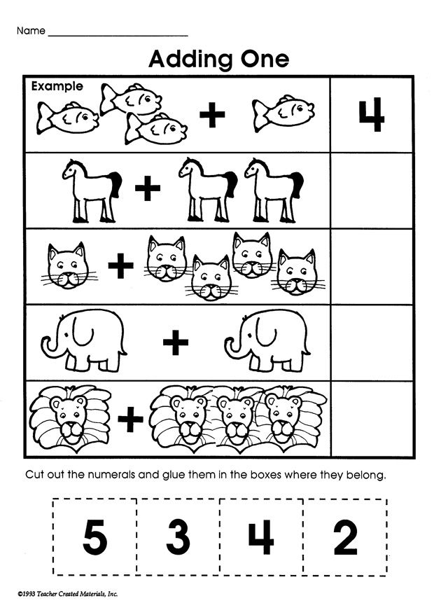 20 Kindergarten Math Worksheets Free Cut And Paste