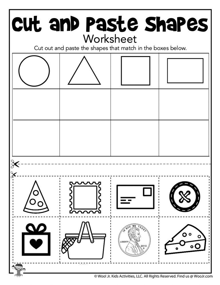 20 Kindergarten Math Worksheets Free Cut And Paste