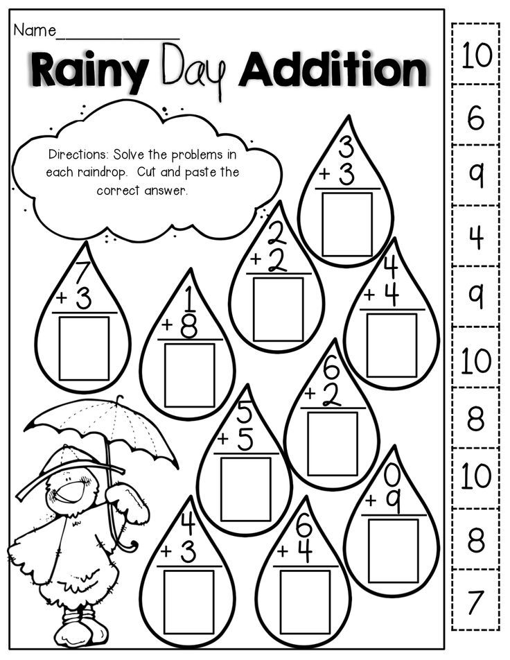 20 Kindergarten Math Worksheets Free Cut And Paste