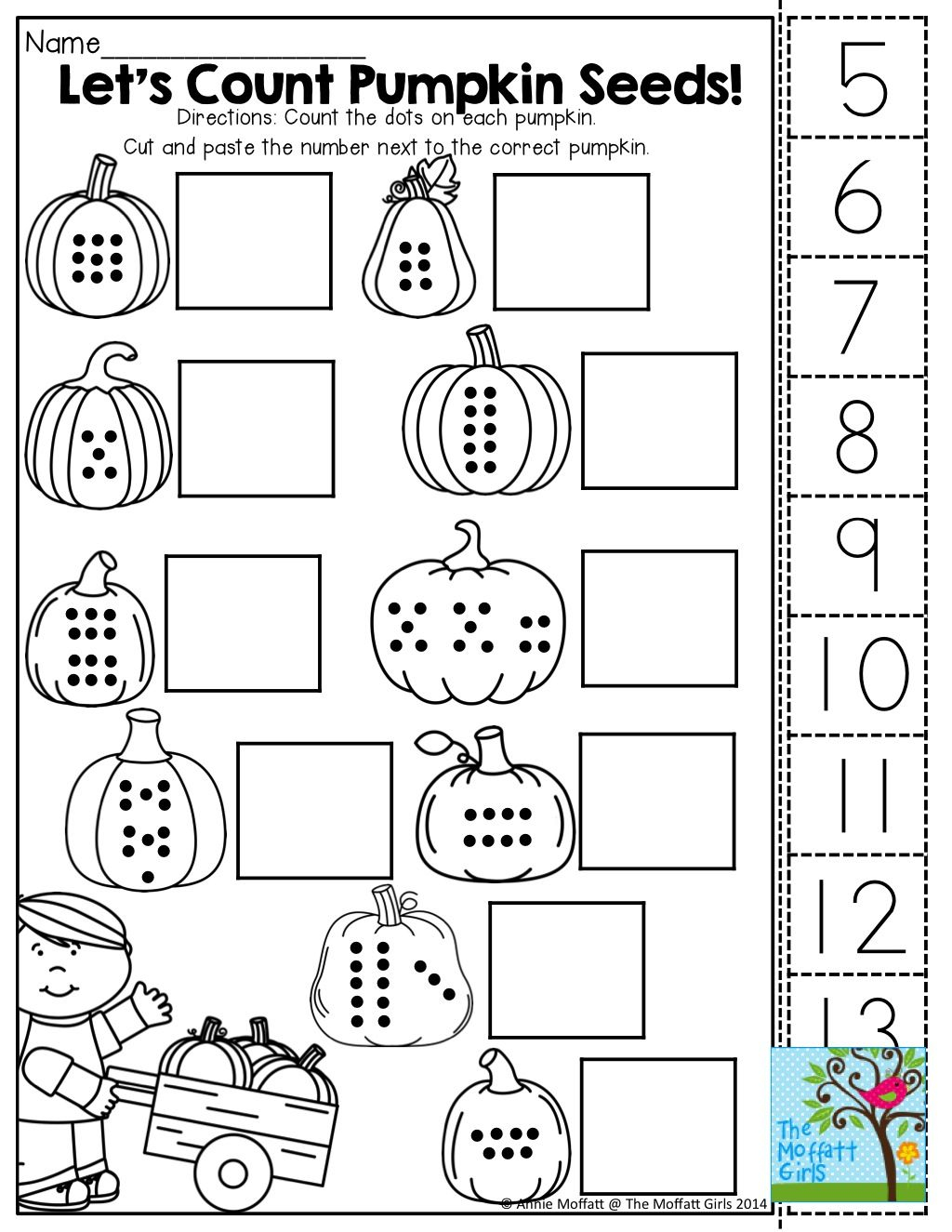 20 Kindergarten Math Worksheets Free Cut And Paste