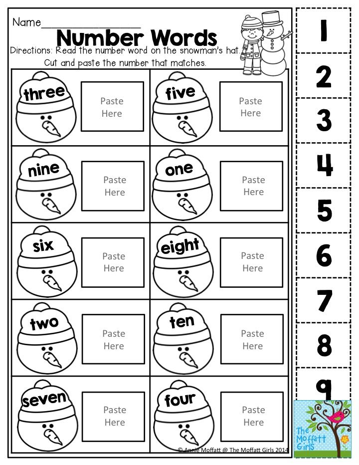 20 Kindergarten Math Worksheets Free Cut And Paste