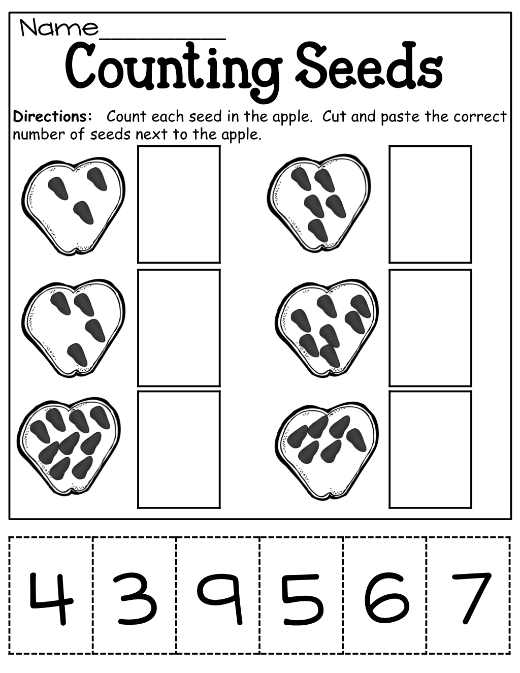 20 Kindergarten Math Worksheets Free Cut And Paste