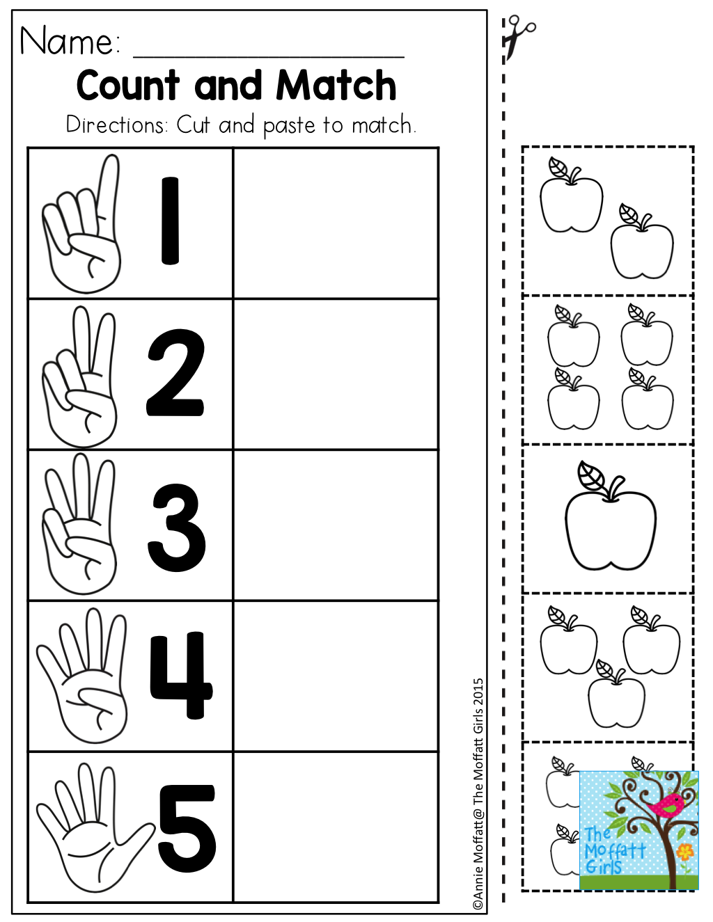 20 Kindergarten Math Worksheets Free Cut And Paste