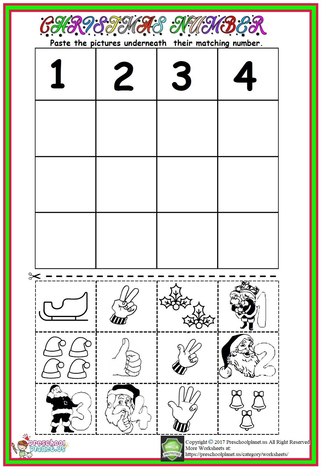 20 Kindergarten Math Worksheets Free Cut And Paste