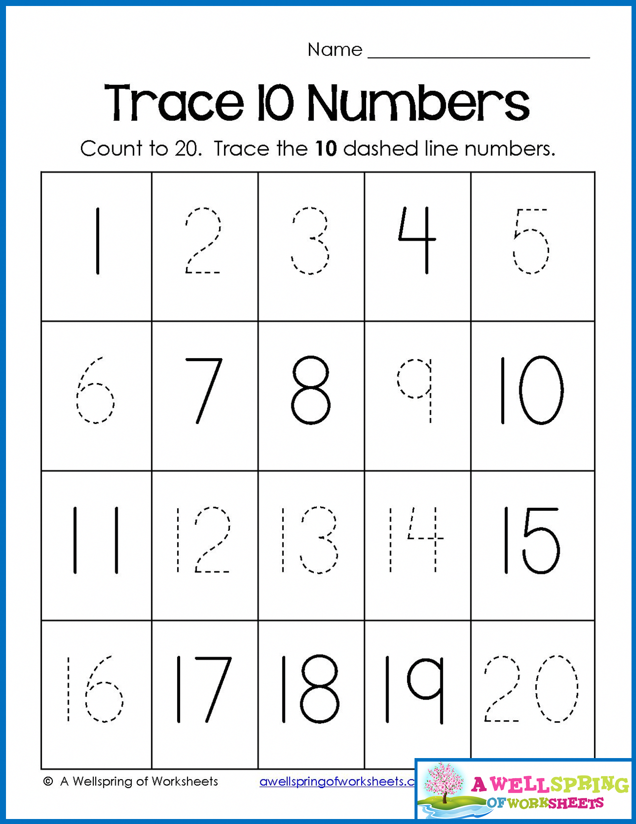 20 Kindergarten Worksheets Number 3