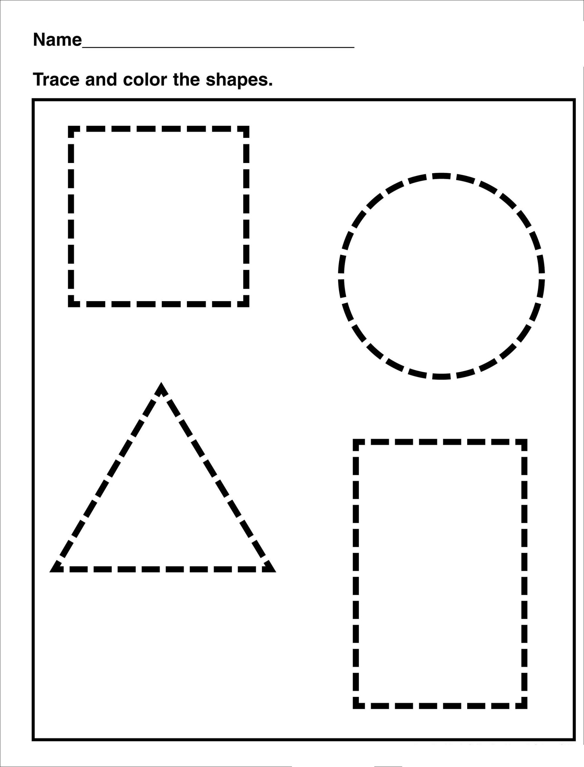 20 Kindergarten Worksheets On Shapes
