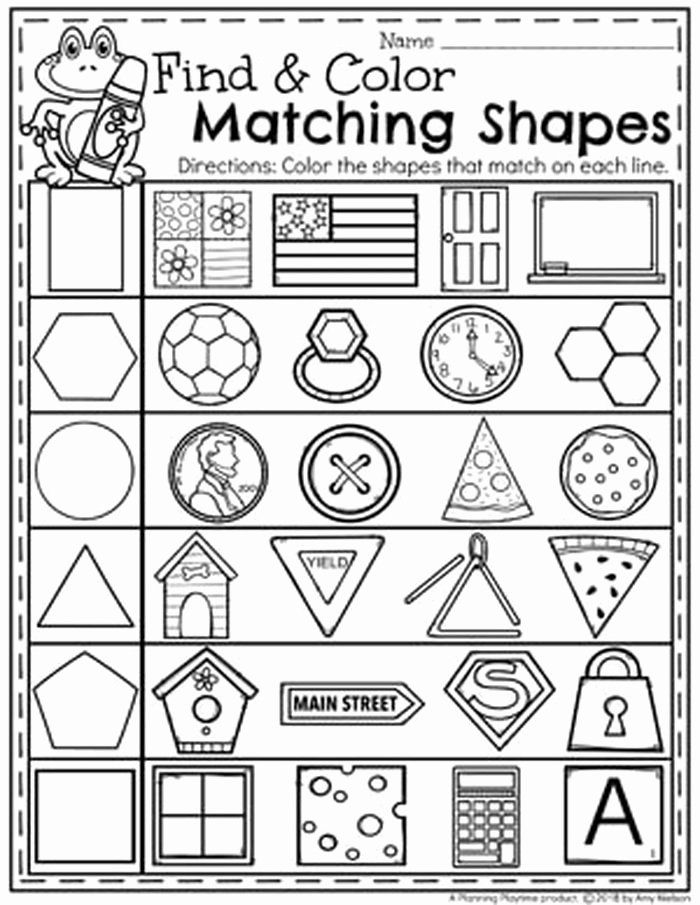20 Kindergarten Worksheets On Shapes