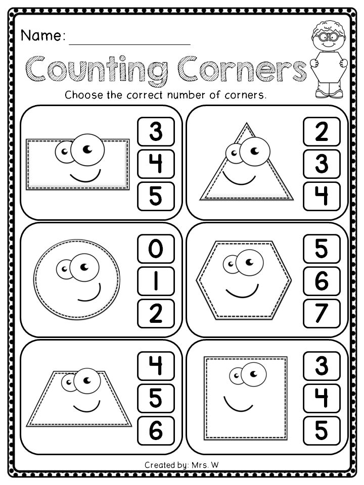 20 Kindergarten Worksheets On Shapes