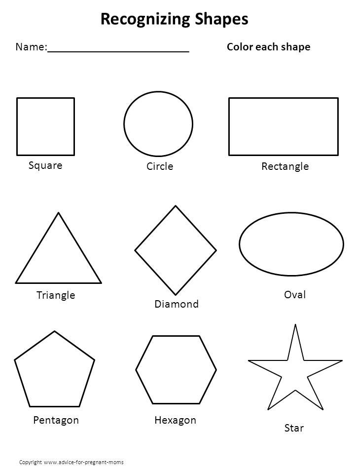 20 Kindergarten Worksheets On Shapes