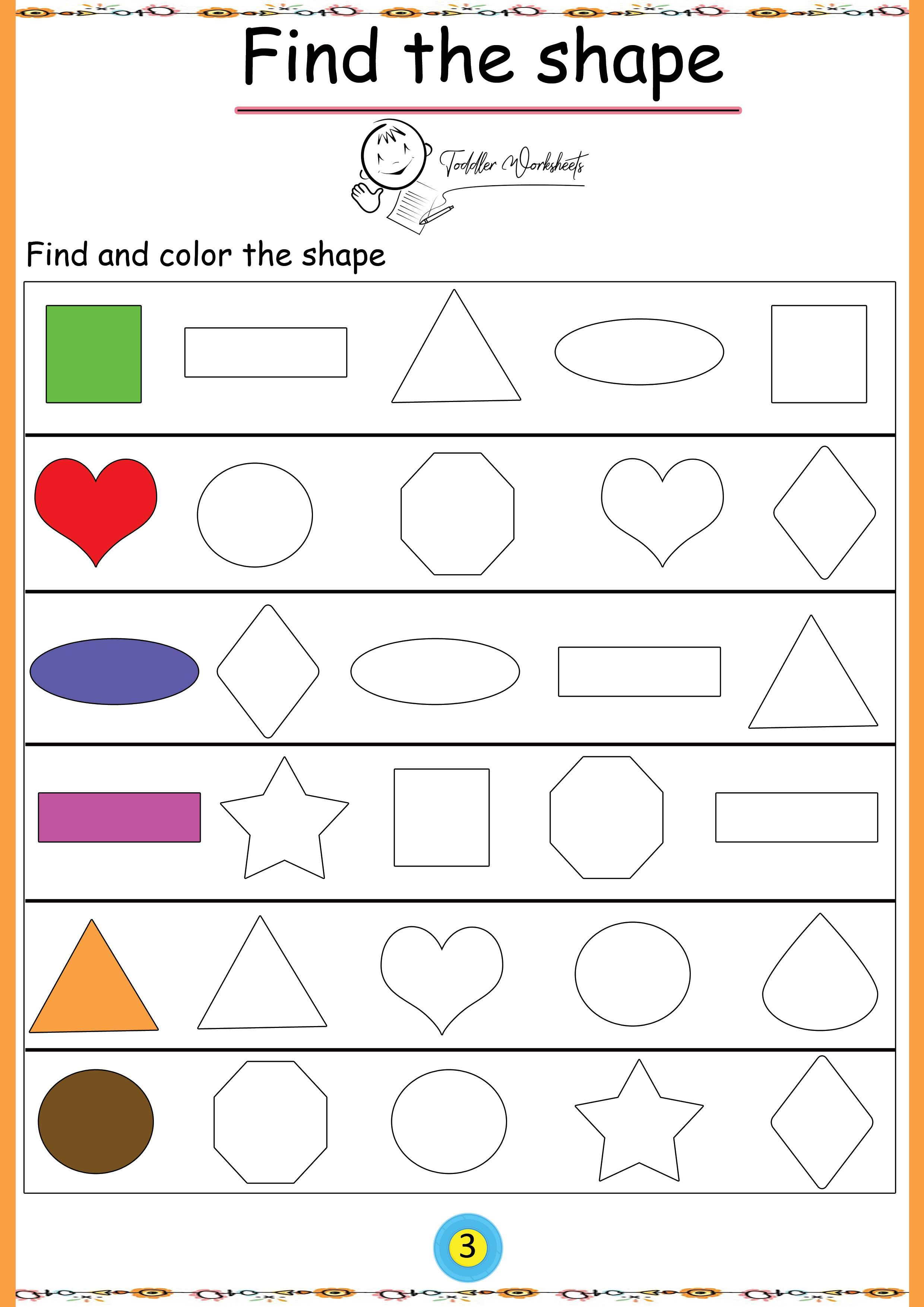20 Kindergarten Worksheets On Shapes 20 Kindergarten Worksheets On Shapes