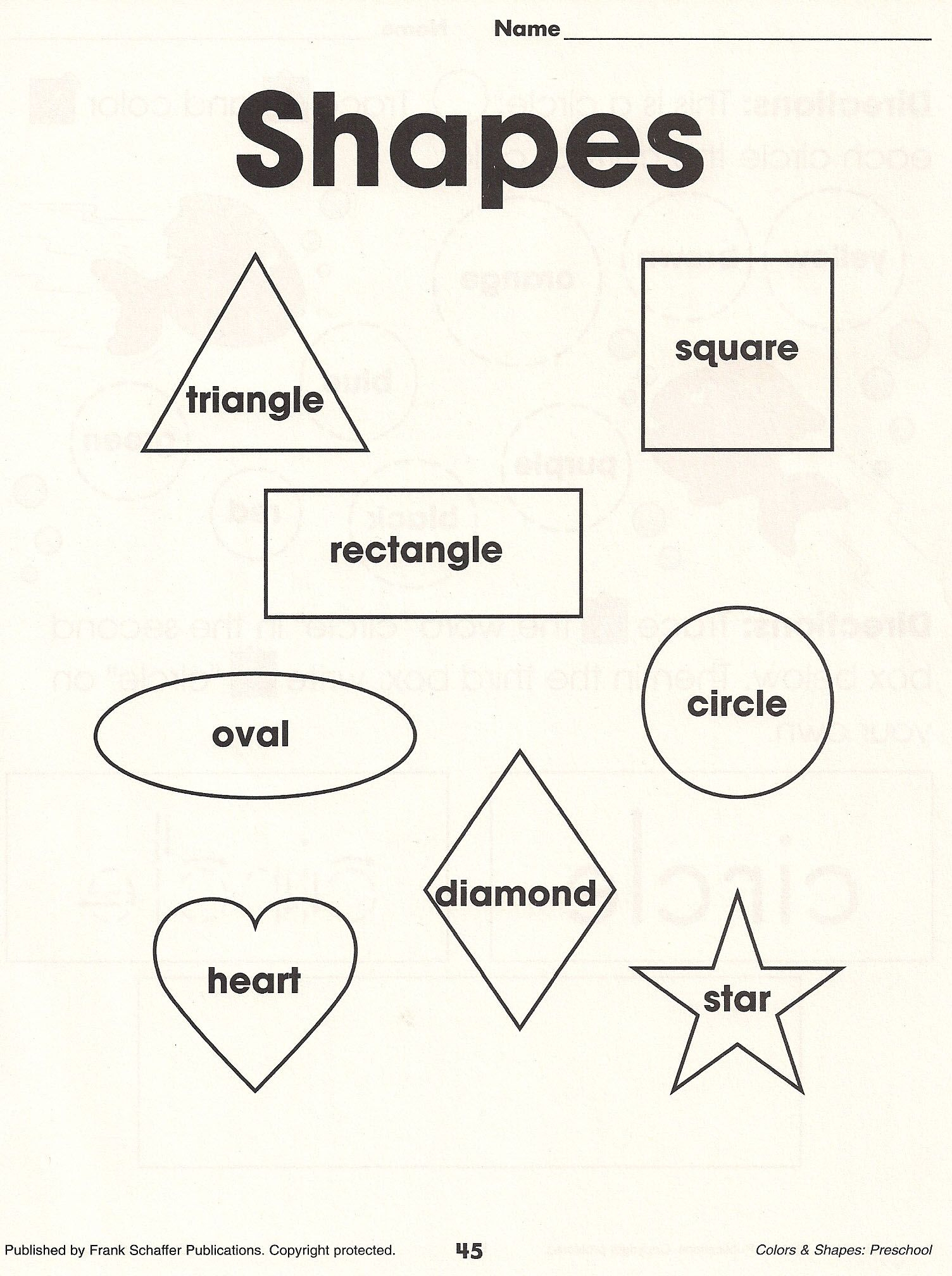20 Kindergarten Worksheets On Shapes