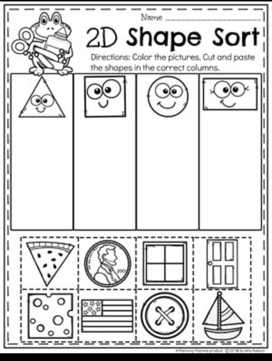 20 Kindergarten Worksheets On Shapes