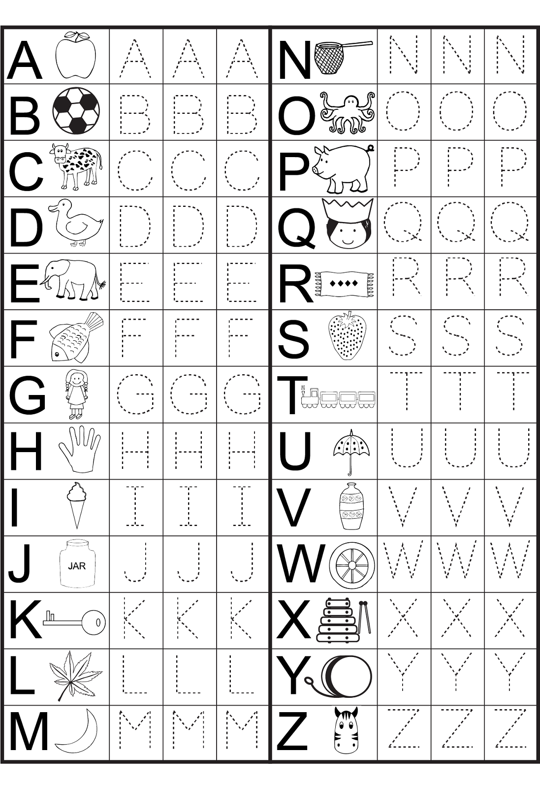 20 Learning Letters Kindergarten Printable Worksheets