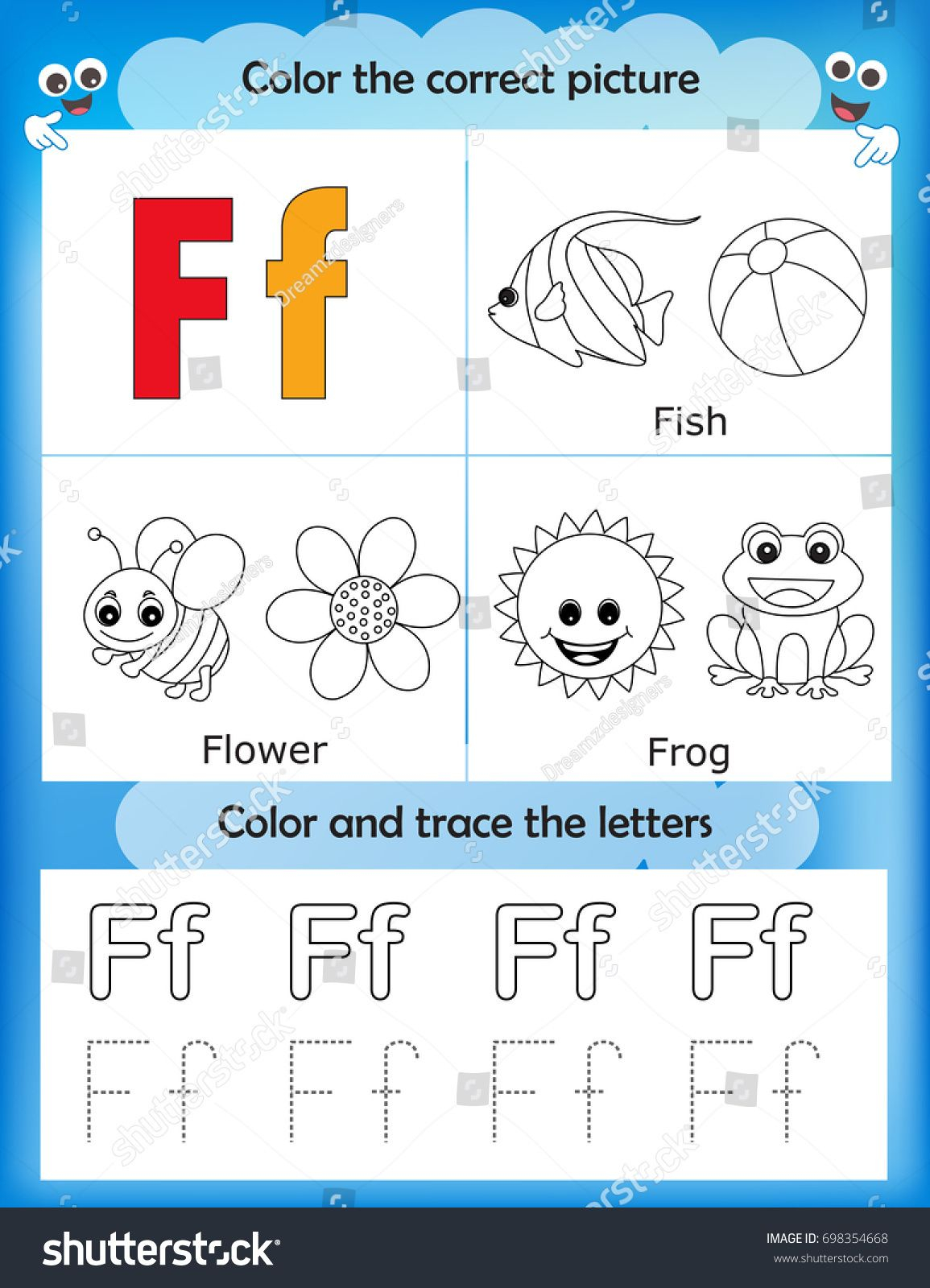 20 Learning Letters Kindergarten Printable Worksheets