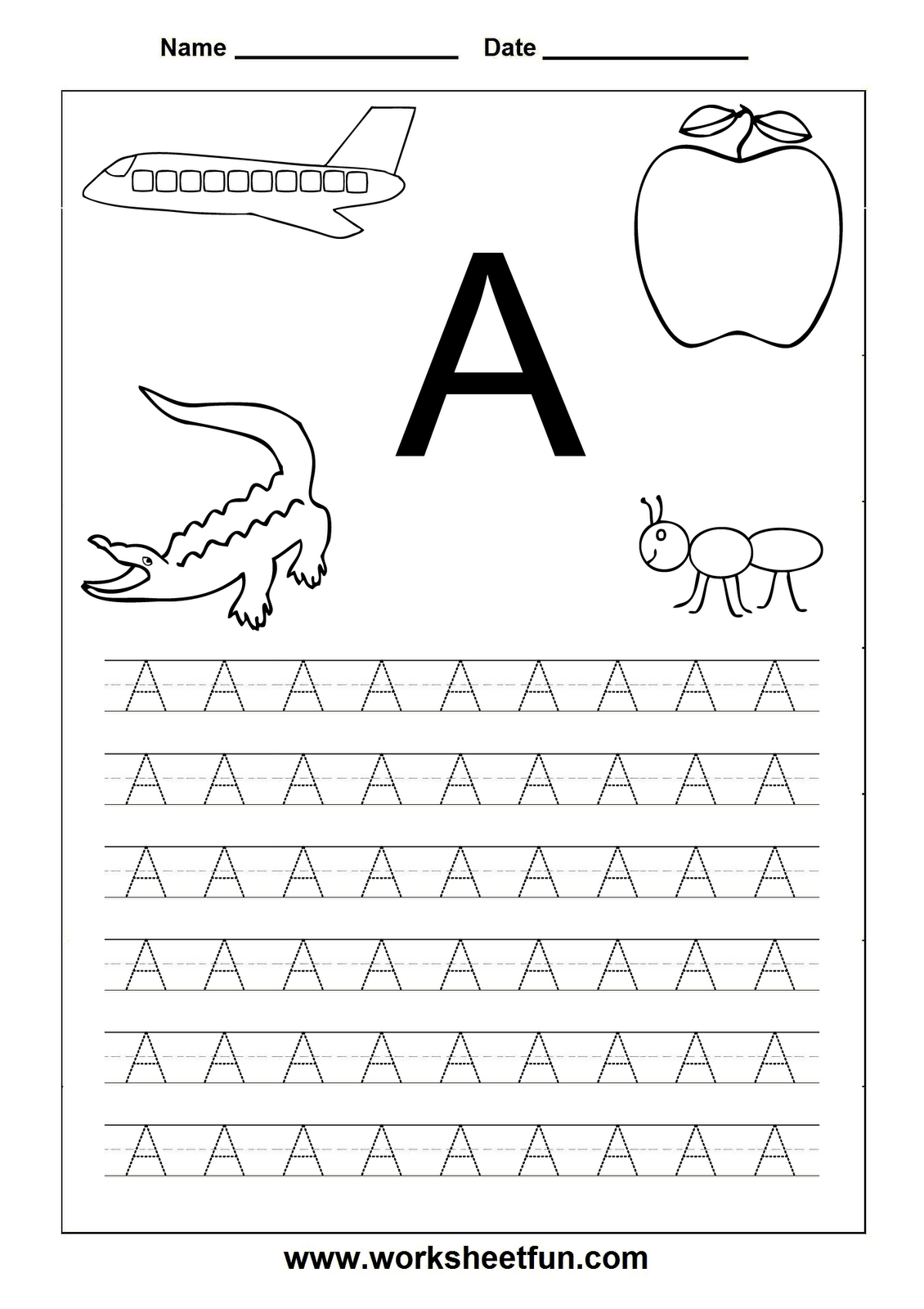 20 Learning Letters Kindergarten Printable Worksheets