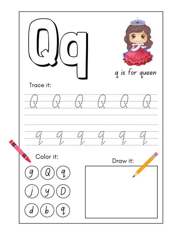 20 Letter Qq Worksheets For Kindergarten