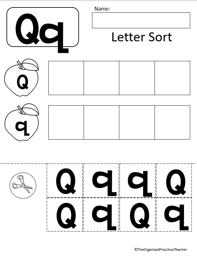 20 Letter Qq Worksheets For Kindergarten