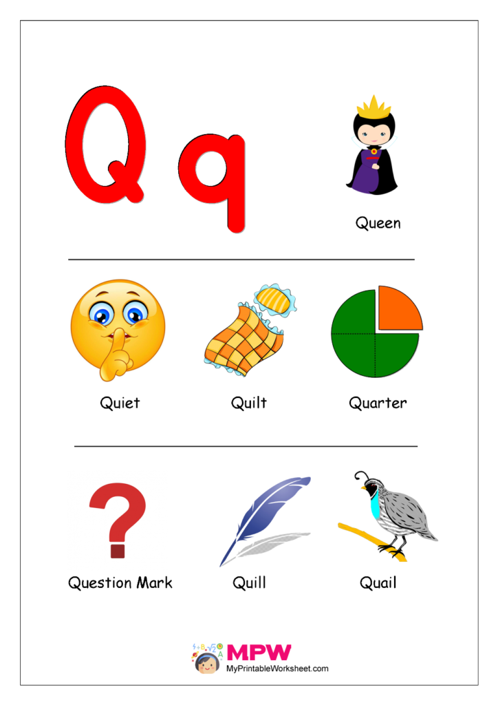 20 Letter Qq Worksheets For Kindergarten