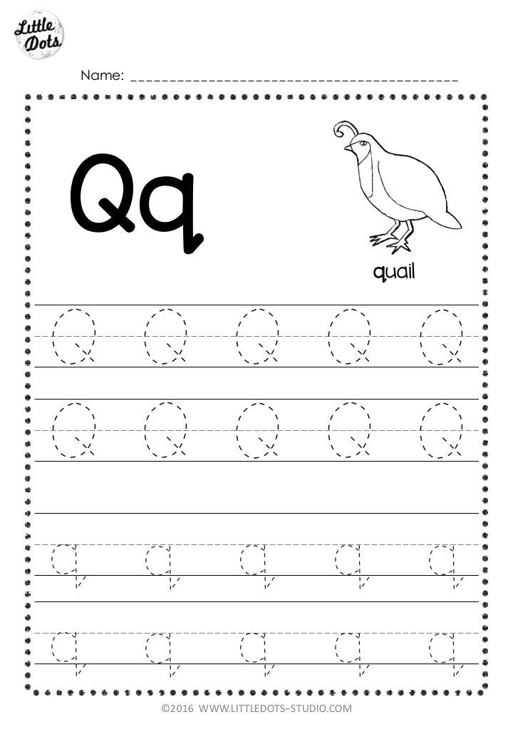 20 Letter Qq Worksheets For Kindergarten