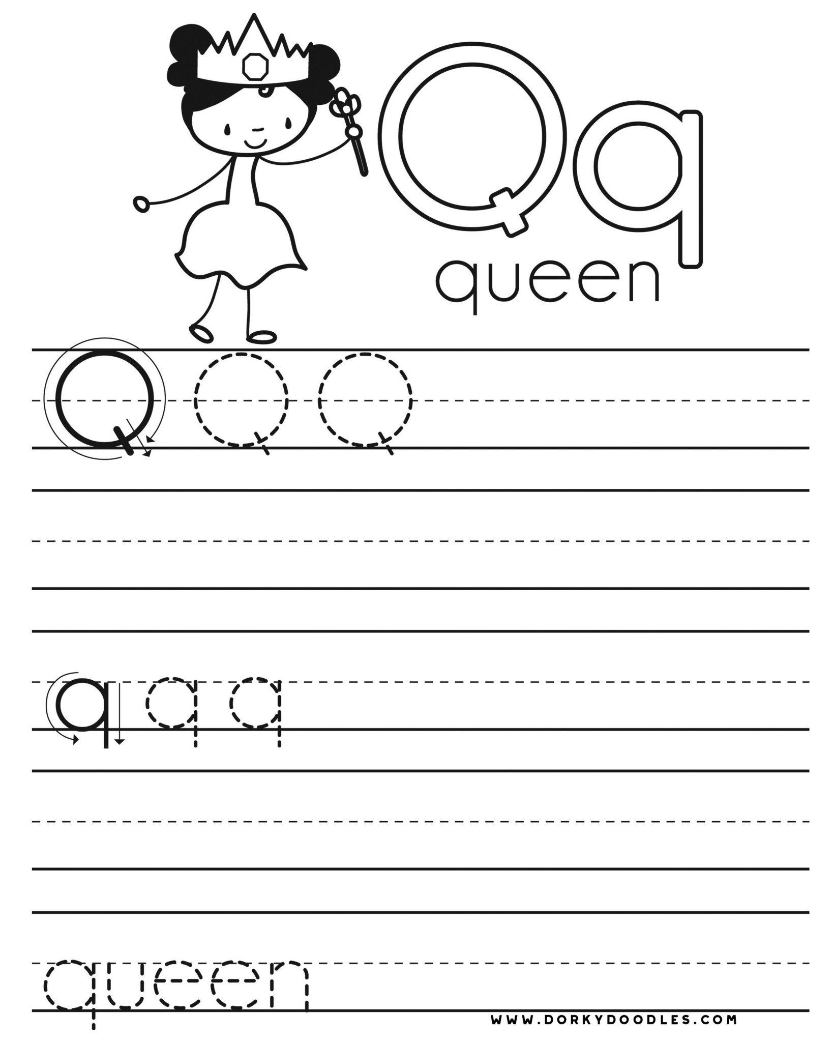 20 Letter Qq Worksheets For Kindergarten