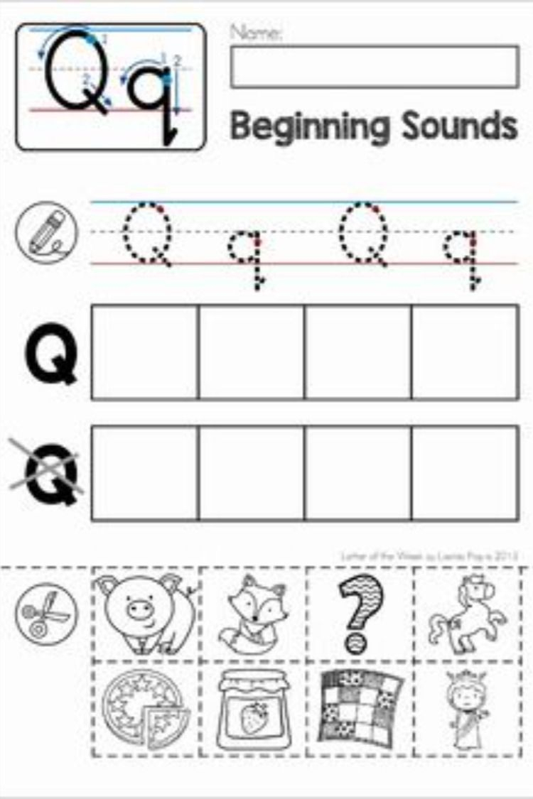 20 Letter Qq Worksheets For Kindergarten