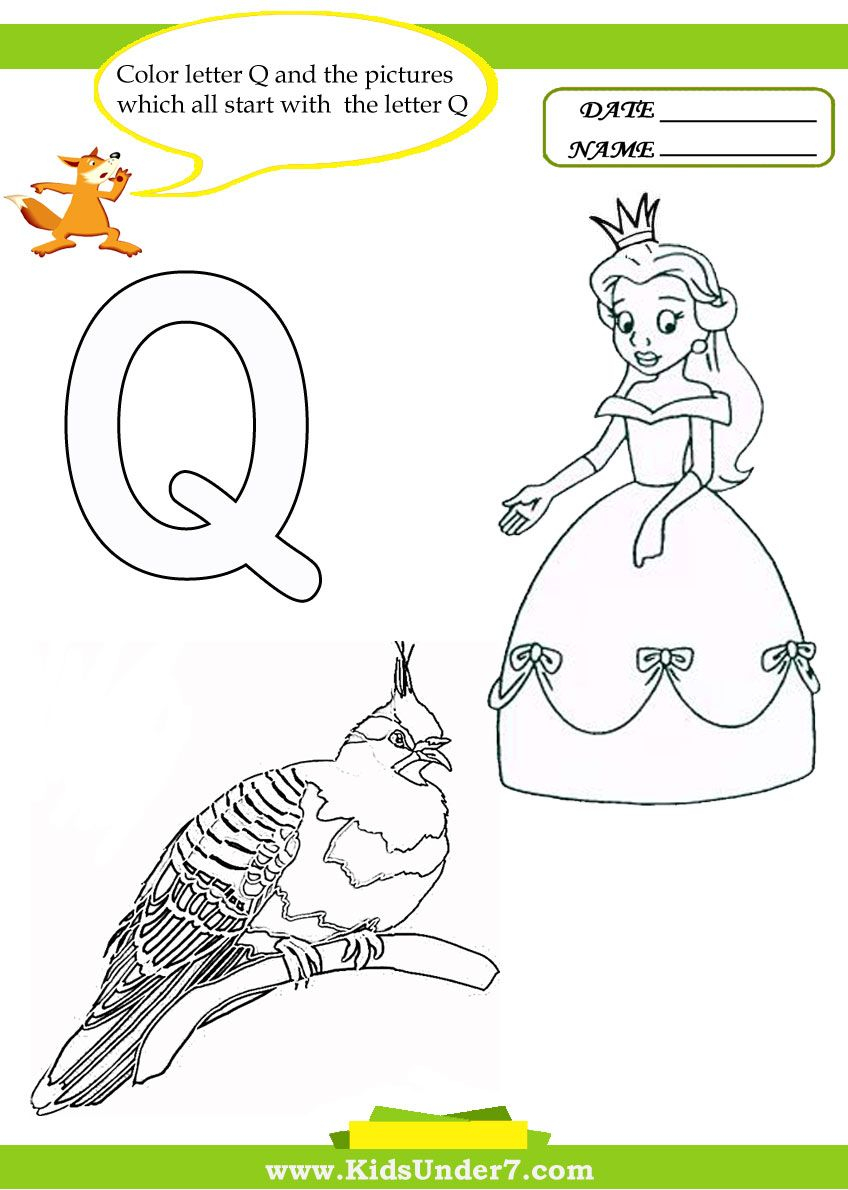 20 Letter Qq Worksheets For Kindergarten