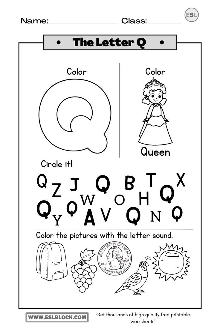 20 Letter Qq Worksheets For Kindergarten