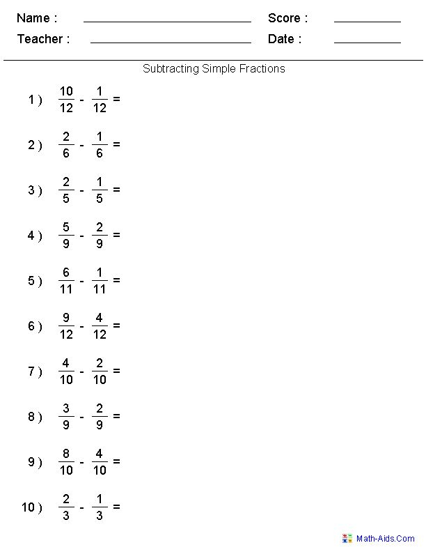 20 Math Worksheets Dividing Fractions