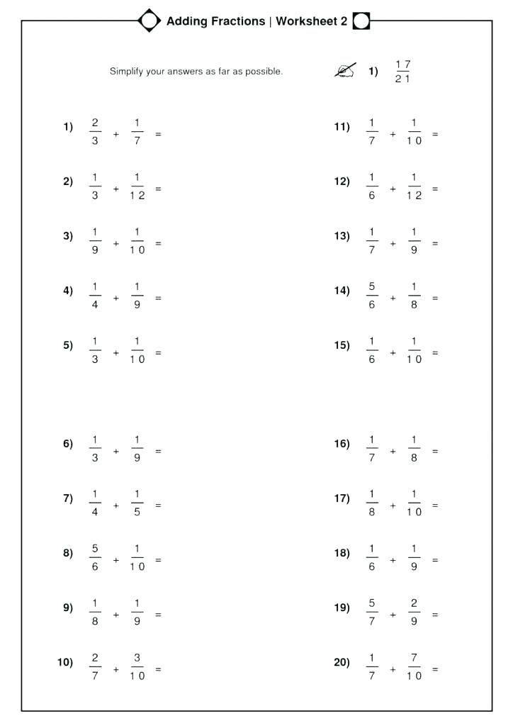 20 Math Worksheets Dividing Fractions