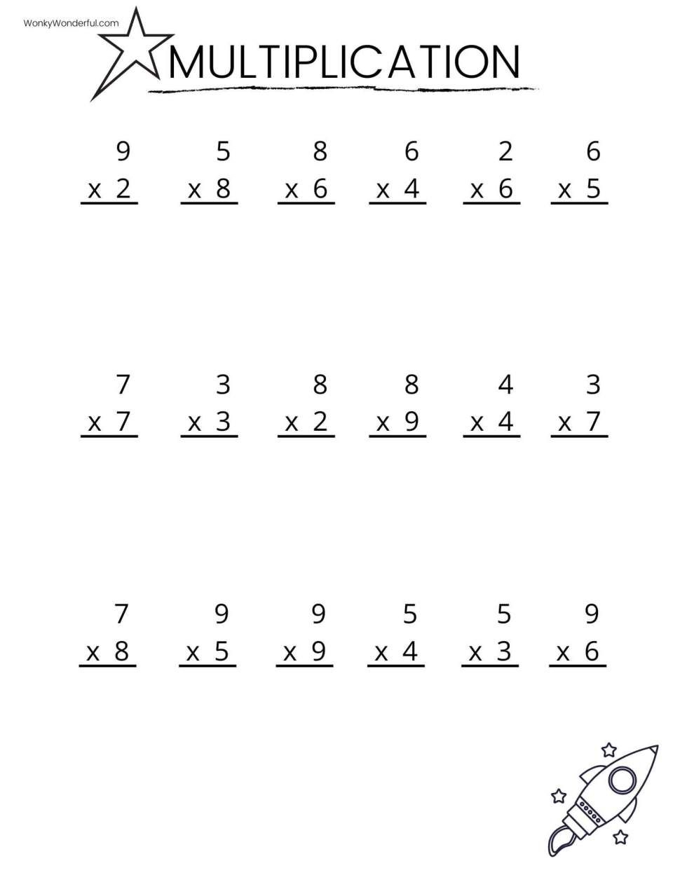 20 Multiplication Worksheets 4Th Grade With Answer