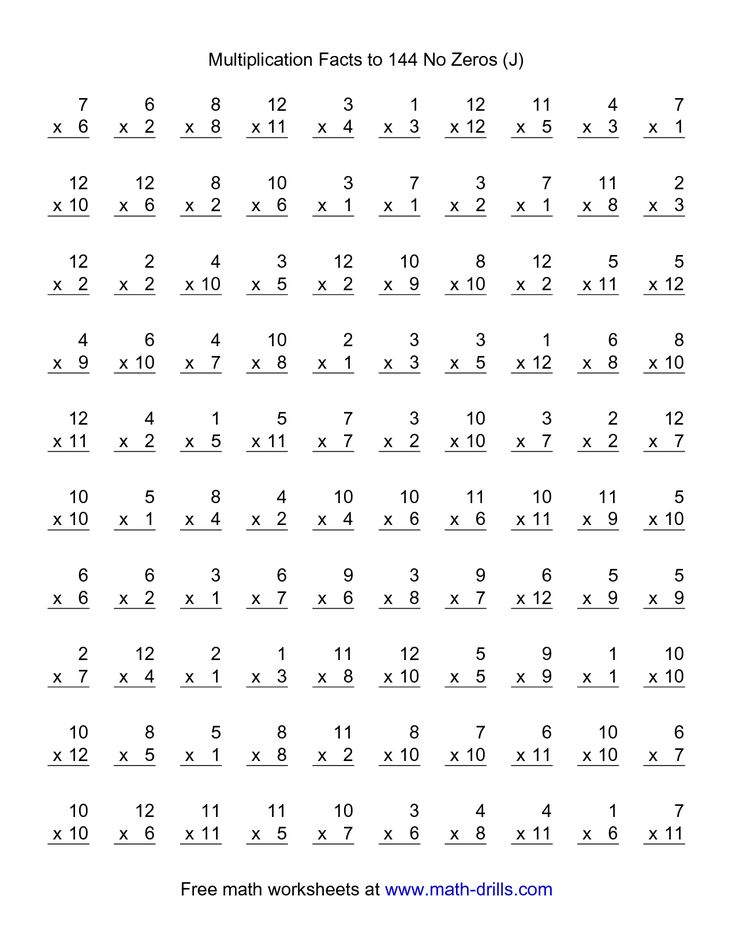 20 Multiplication Worksheets Grade 8