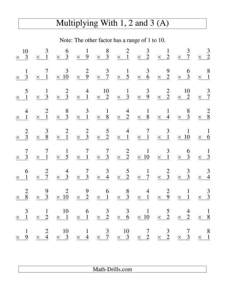 20 Multiplication Worksheets Grade 8