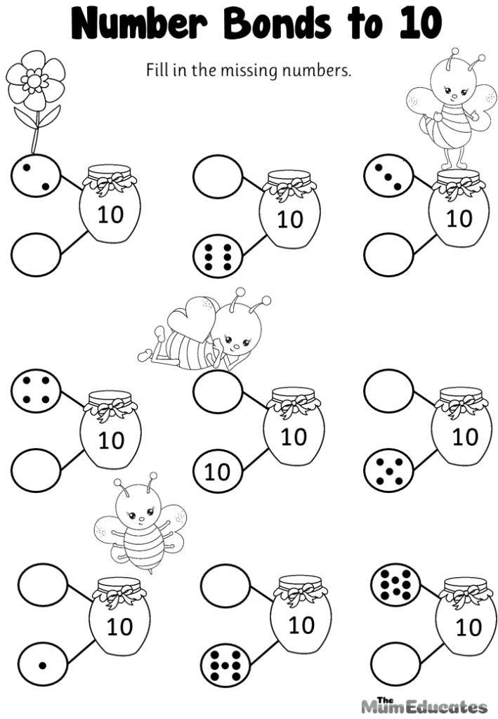 20 Number bonds worksheets to 20 free Free