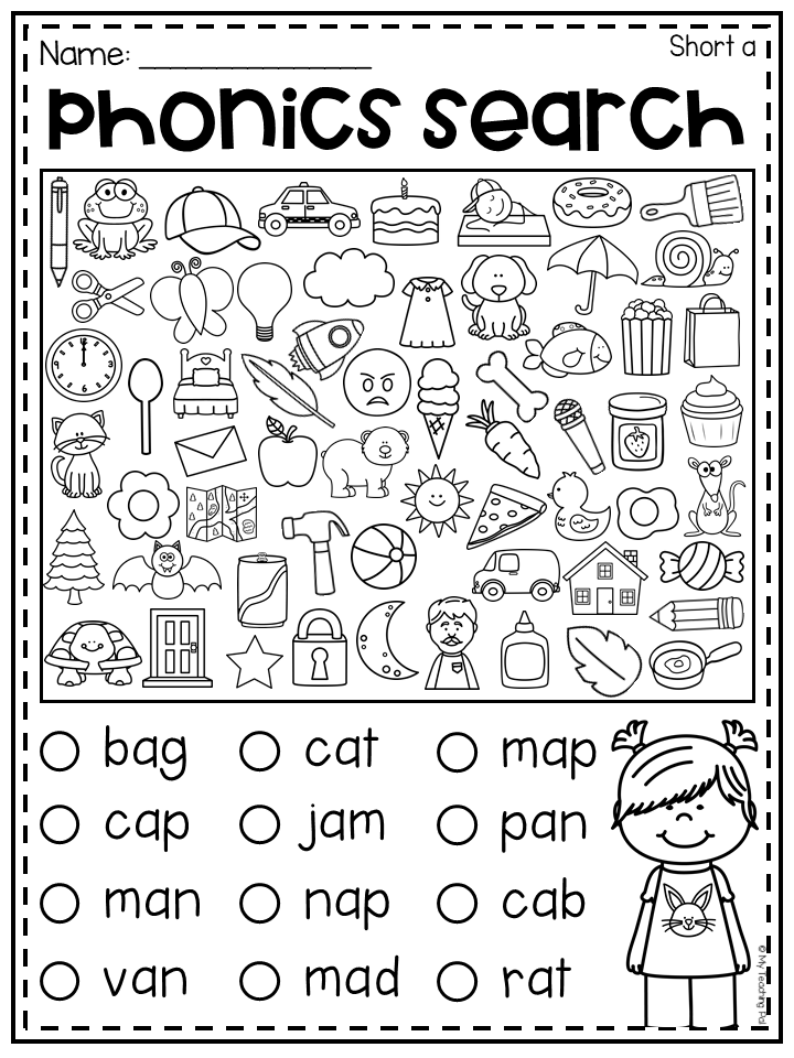 20 Phonics Reading Worksheets For Kindergarten