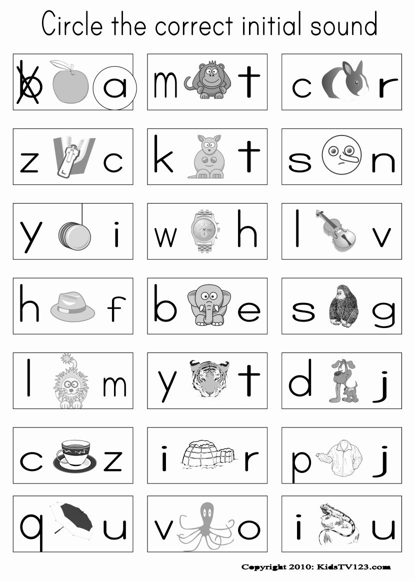 20 Phonics Reading Worksheets For Kindergarten