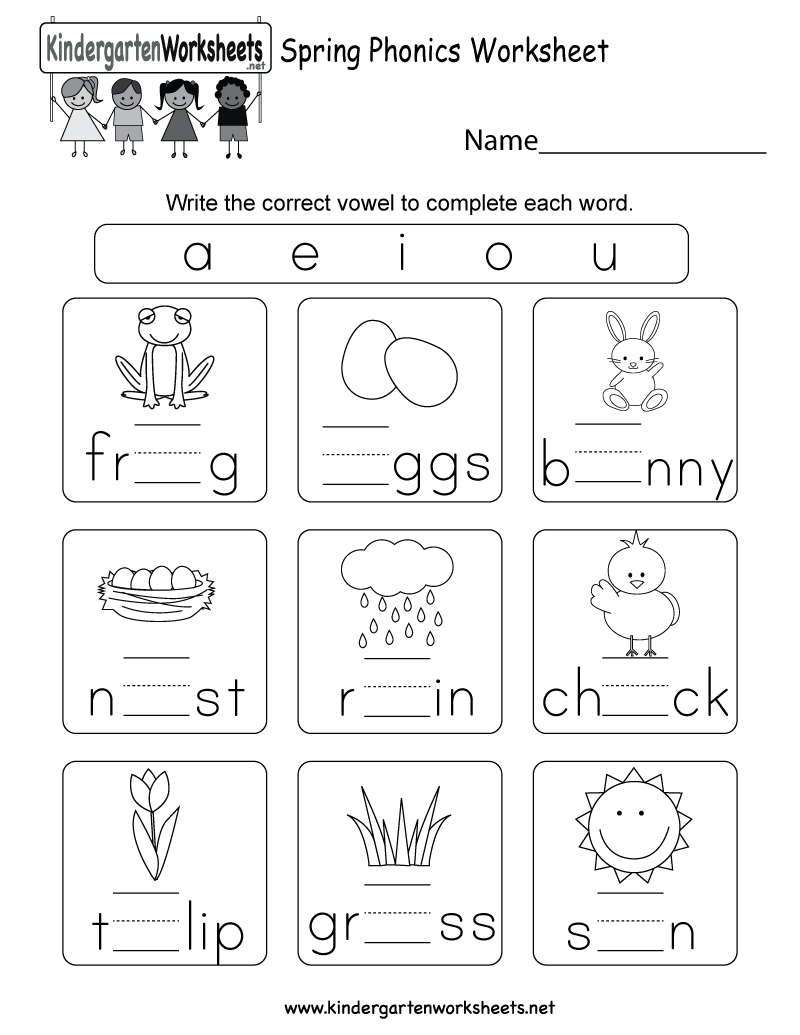 20 Phonics Reading Worksheets For Kindergarten