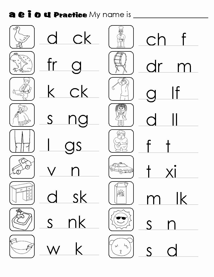 20 Phonics Reading Worksheets For Kindergarten