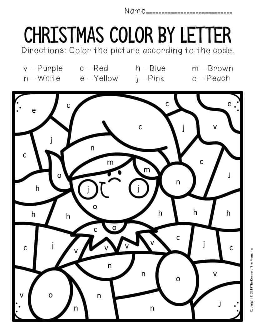 20 Read and Color Christmas Worksheet Download