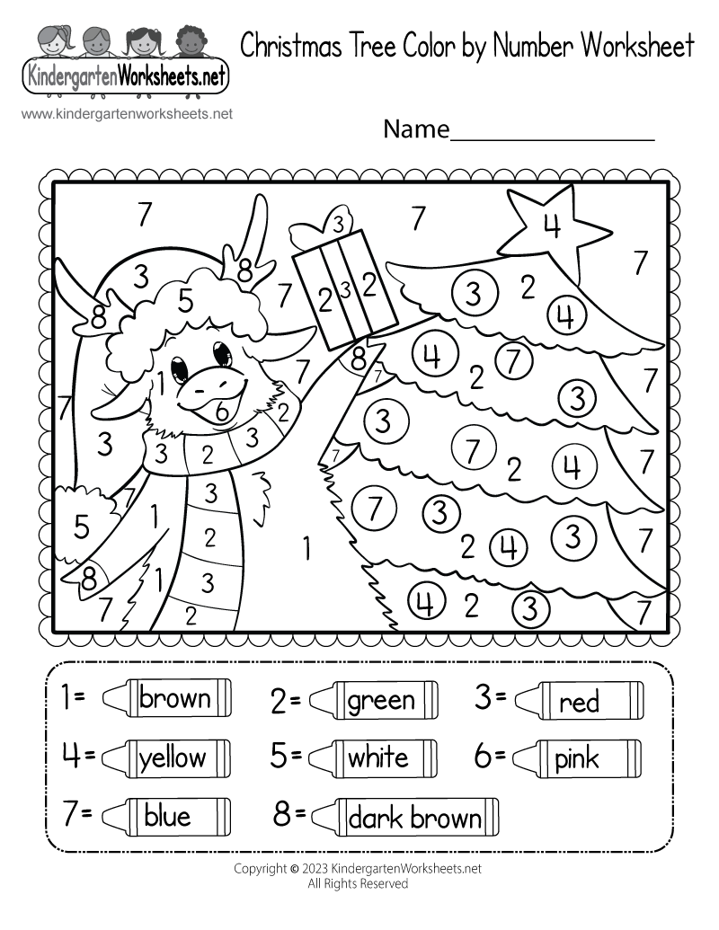 20 Read and Color Christmas Worksheet Download