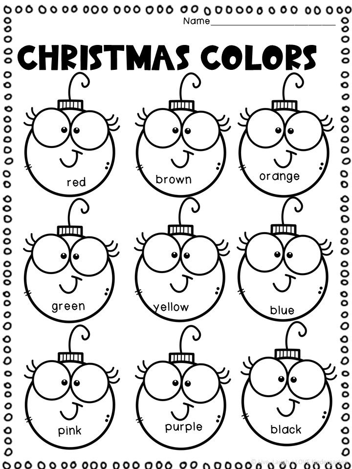 20 Read and Color Christmas Worksheet Download