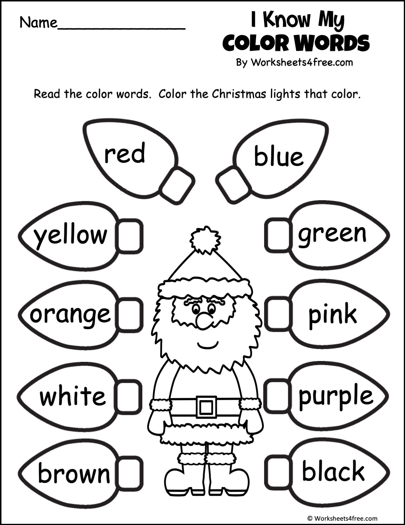 20 Read and Color Christmas Worksheet Free