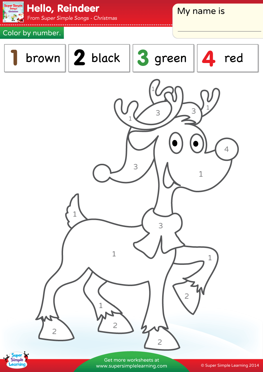 20 Read and Color Christmas Worksheet Free