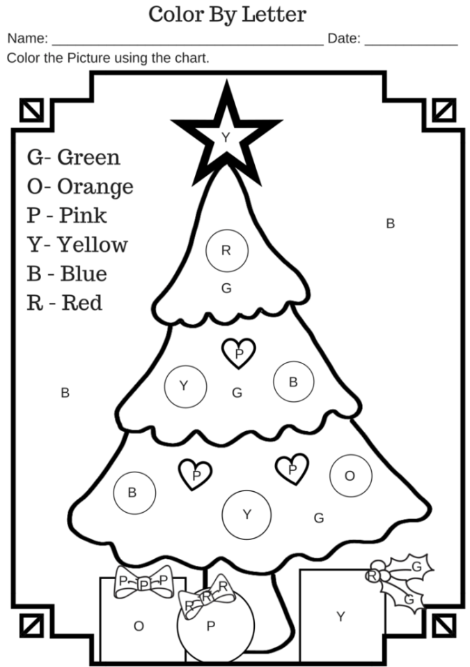 20 Read and Color Christmas Worksheet Pdf