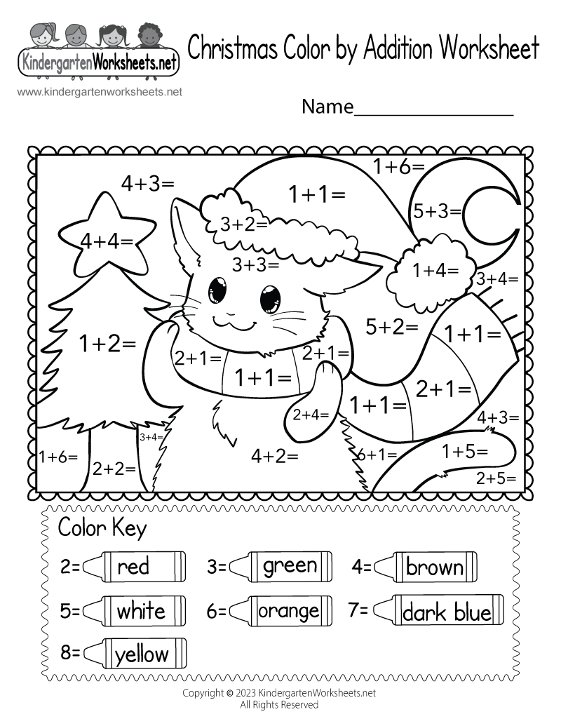 20 Read and Color Christmas Worksheet Pdf