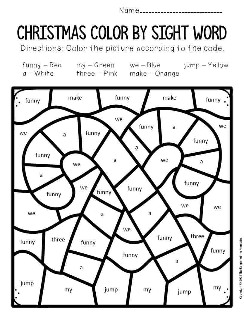 20 Read and Color Christmas Worksheet Pdf