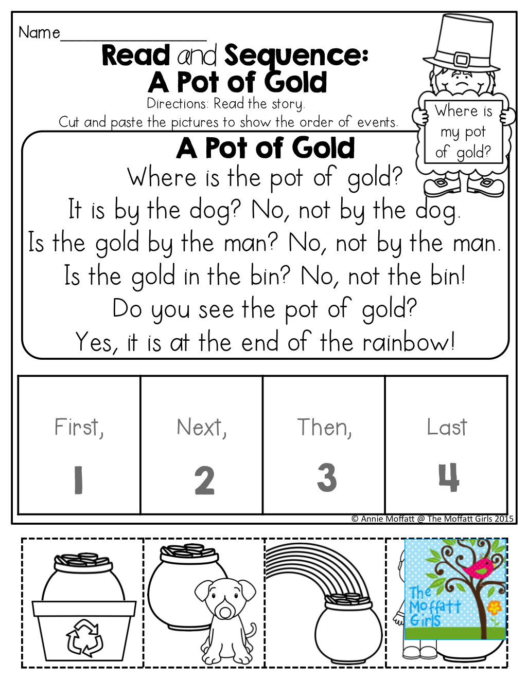 20 Reading Comprehension Worksheets Cut And Paste