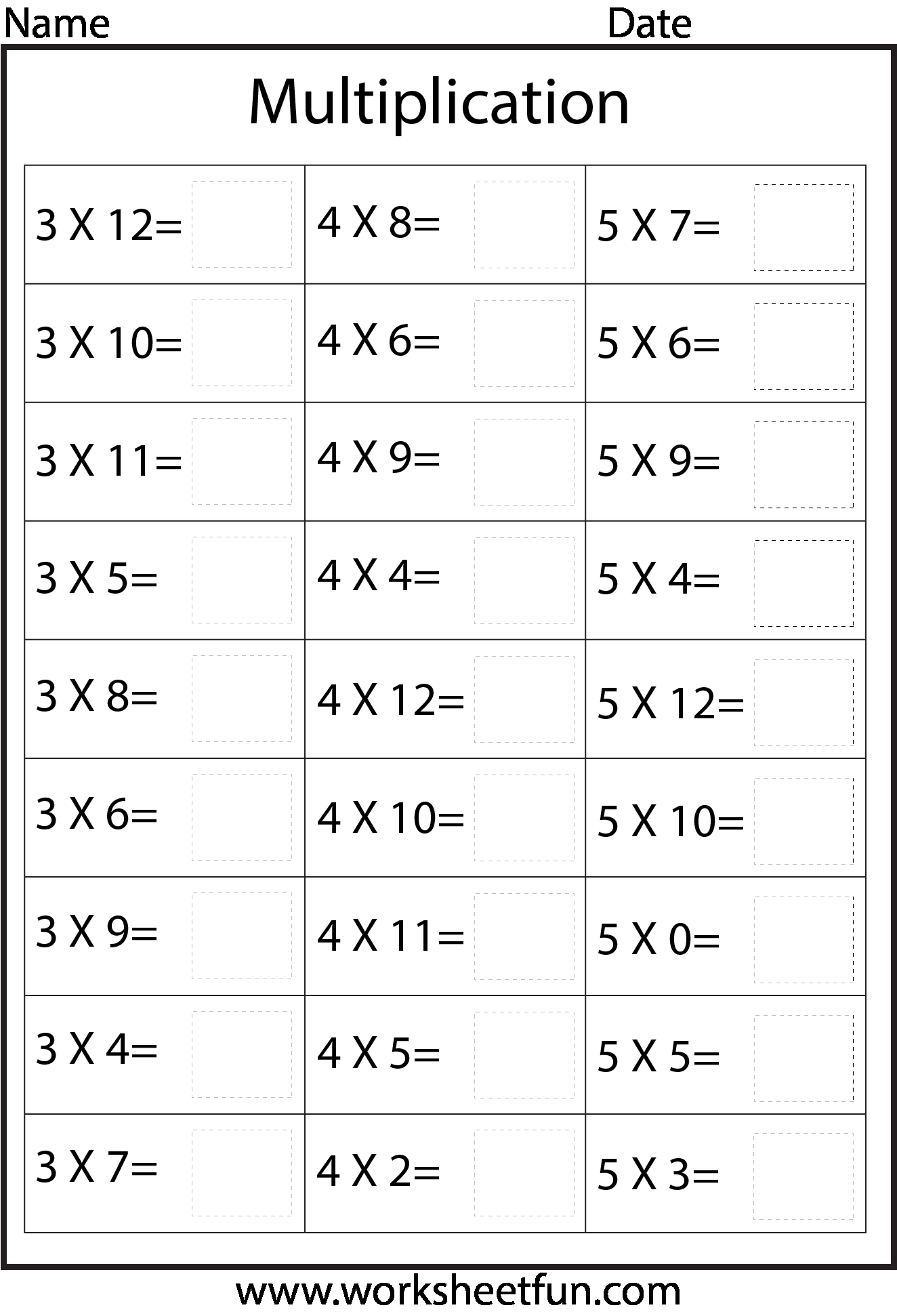 20 Touch Math Multiplication Worksheets