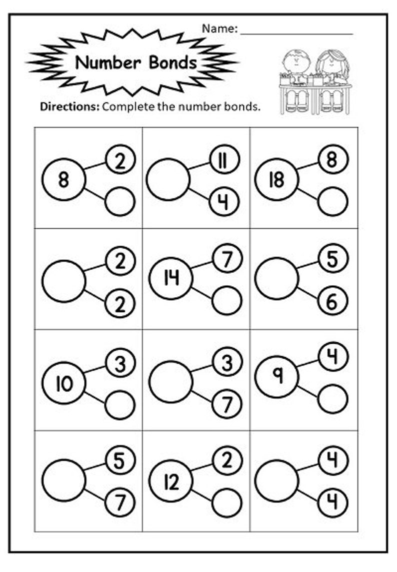 30 Number bonds worksheets to 20 free Download